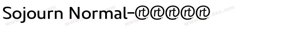 Sojourn Normal字体转换